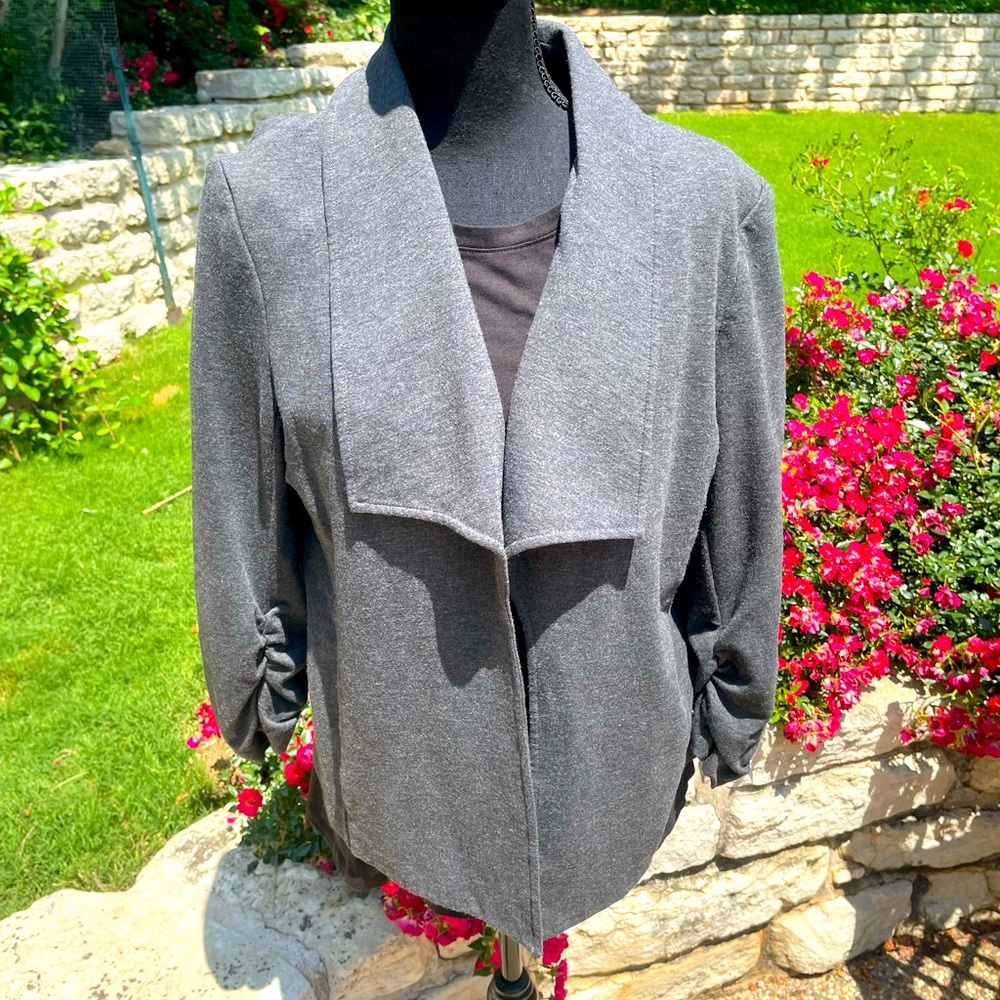 Neiman Marcus, Gray, Cardigan, Size L